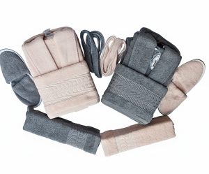 Dark Gray & Pink